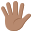 :hand_with_fingers_splayed_medium_skin_tone: 🖐🏽